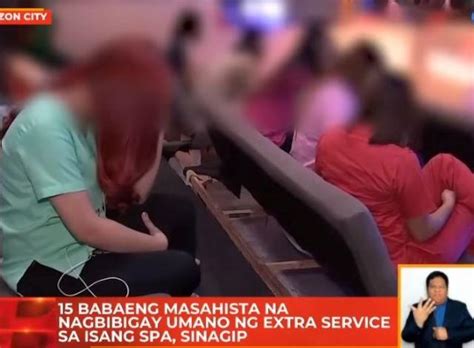 15 lalaking masahista na nagbibigay raw ng extra service, sinagip .